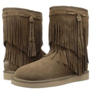 Koolaburra by Ugg cable fringe western bootie